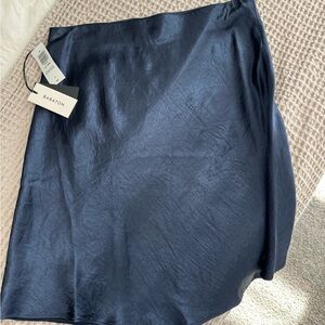 Babaton Navy Blue slip mini